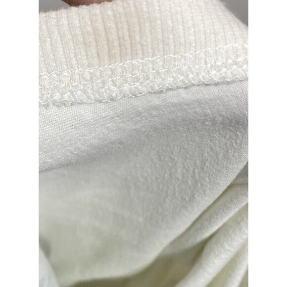 LAND ROVER Pacsun T Shirt Size M Long Sleeve Cream Green Spellout Casual Top - Picture 7 of 10